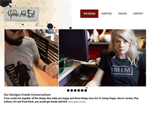 Tablet Screenshot of goodsandevil.com